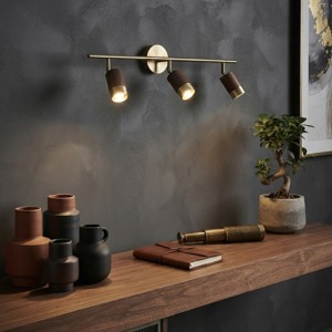 LuxeBeam Wood Series 3'lü Modern Duvar Apliği