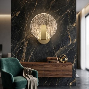 Kinetic Geo Retro Zenith Wall Aplik Gold-Modern Lüks Duvar Aydınlatması