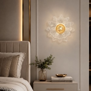 Lotusia Aura Gold Luxury LED Duvar Apliği | 3 Renk Işık | 23 cm